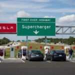 Tesla Superchargers Get First-Ever Highway Sign