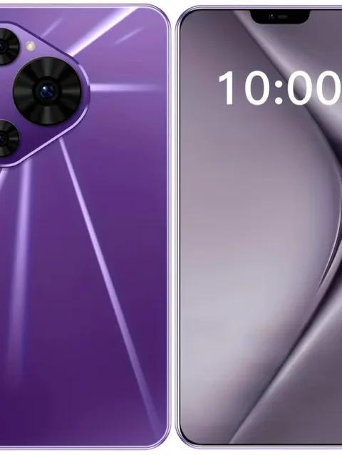 New 5G Smartphone, 6.8-Inch HD Display, 8GB+256GB Storage, Android 13 System, Dual SIM Card, Face Recognition Unlock, Includes Screen Protector & Case, No Cable or Earbuds Included, Smartphone For Women, Mobile Phone, Mobile Phone For Women