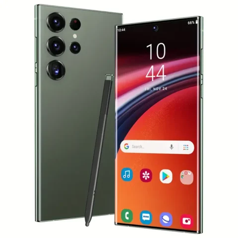 S25 Ultra Unlocked version comes with 8GB+256GB storage, a 6.8-inch full HD display, built-in stylus, and is a globally compatible Android smartphone. It features high-performance dual cameras with 13-megapixel and 48-megapixel resolutions, a long-lasting battery, and includes a headset, data cable, screen protector, and phone case as a complete set of accessories. It is the best Christmas gift choice.