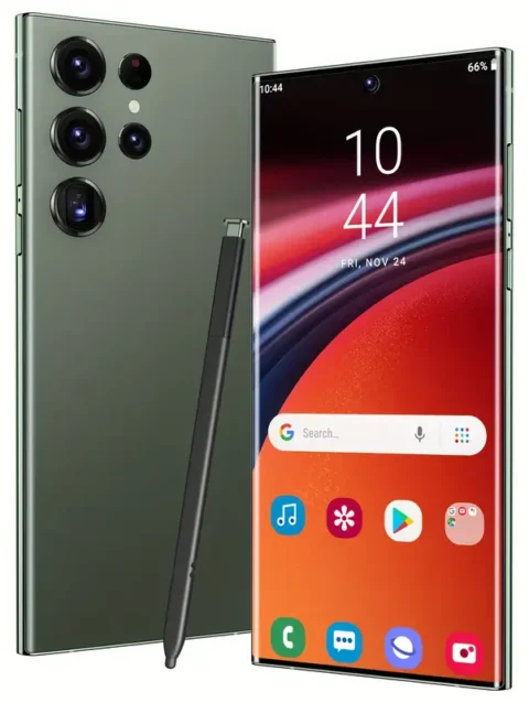 S25 Ultra Unlocked version comes with 8GB+256GB storage, a 6.8-inch full HD display, built-in stylus, and is a globally compatible Android smartphone. It features high-performance dual cameras with 13-megapixel and 48-megapixel resolutions, a long-lasting battery, and includes a headset, data cable, screen protector, and phone case as a complete set of accessories. It is the best Christmas gift choice.